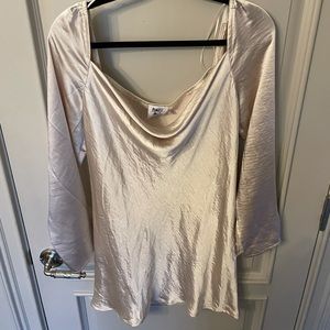 Princess Polly Silk Cowl Neck Dress